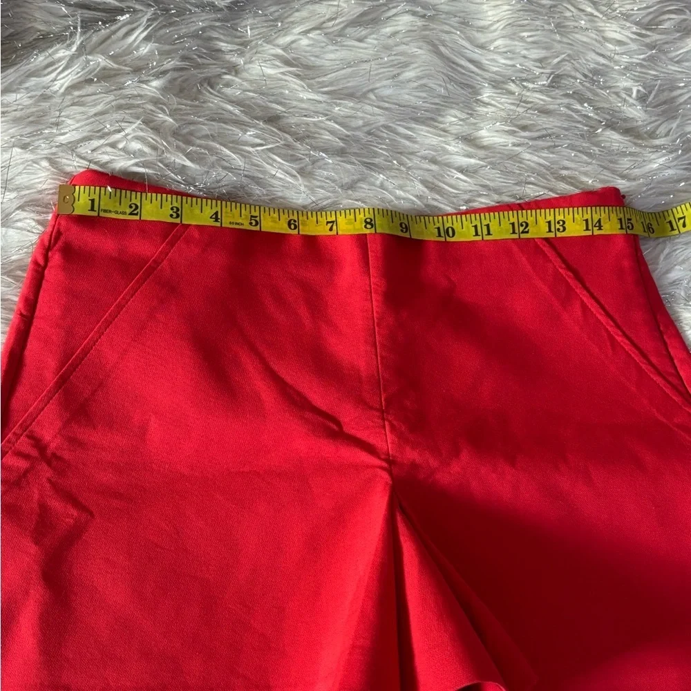 Zara Red Skirt Shorts with detail on the lower part of the Front Size USA L EURL